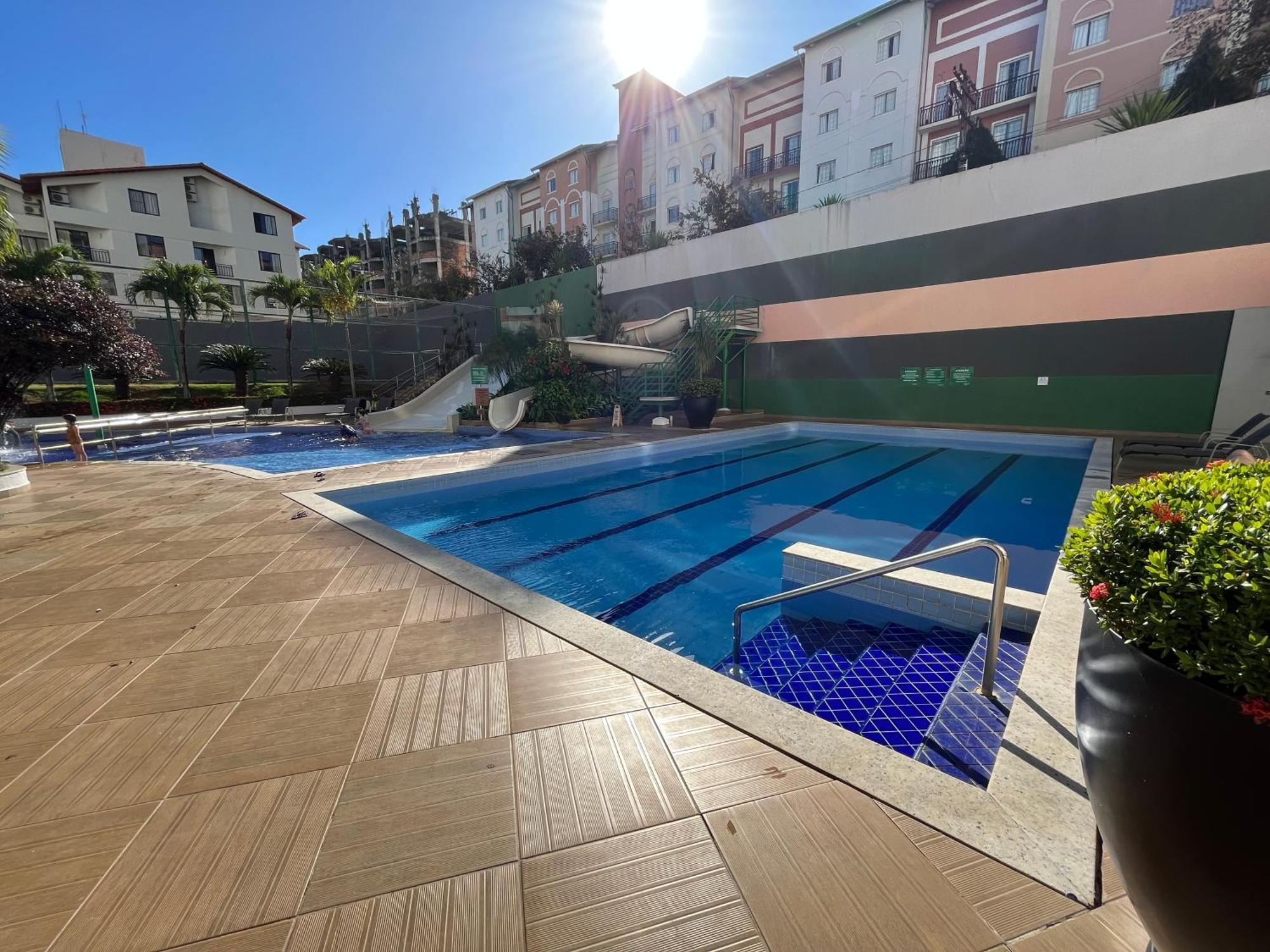 Flat 501 - Condominio Veredas Do Rio Quente - Diferenciado Com Ar Na Sala E No Quarto Exteriör bild